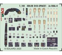 Eduard Accessories 3DL48243 - 1:48 Ju 88A-4 Space Eduard / ICM - New