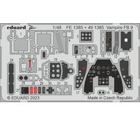 Eduard Accessories 491385 - 1:48 Vampire FB.9 1/48 AIRFIX - New