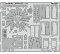 Eduard Accessories 491558 - 1:48 P-47D RAZORBACK For Miniart - New