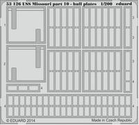 Eduard Accessories 53126 - 1:200 Uss Missouri Part 10-Hull Plates For Trum -