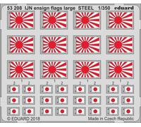 Eduard Accessories 53208 - 1:350 IJN Ensign Flags Large Steel - Etched Set - New