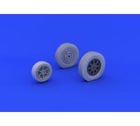 Eduard Accessories 632073 - 1:32 P-39 Wheels Late For Kittyhawk - Resin Kit