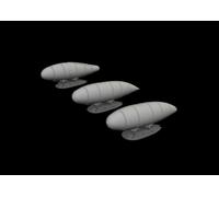 Eduard Brassin ED648906 1:48 Messerschmitt Bf-109K-4 external fuel tanks x3 type