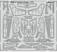 Eduard Accessories 72747 - 1:72 Tbm-3 Folded Wings Hobby Boss - New