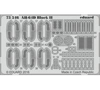 Eduard Accessories 73546 - 1:72 AH-64D Block II For Academy - Etched Set - New