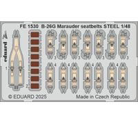 Eduard Accessories FE1530 - 1:48 B-26G Marauder Seatbelts STEEL ICM - New