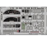 Eduard Accessories SS460 - 1:72 B-17F Interior for Revell - Etched Set - New