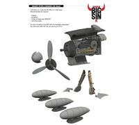 EDUARD BRASSIN BIG SIN 648119 Messerschmitt Bf 109K-4 1/48 four detail sets