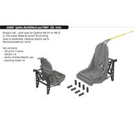 Eduard Brassin ED624007 Supermarine Spitfire Mk.VIII/Mk.IX seat 3D-Printed 1:24