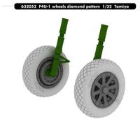 Eduard Brassin ED632052 1:32 F4U-1 Corsair Weighted Wheels Diamond
