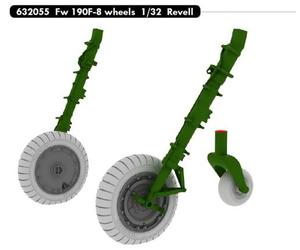 Eduard Brassin ED632055 1:32 Focke-Wulf Fw-190F-8 wheels with Wtd tyre effect
