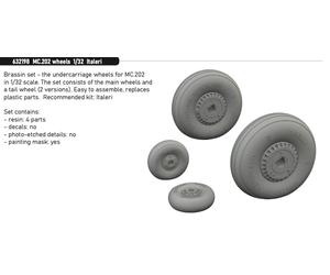 Eduard Brassin ED632198 1:32 Macchi C.202 Folgore wheels