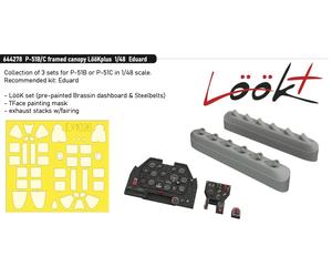 Eduard Brassin ED644278 P-51B/C Framed Canopy LooKplus 1:48