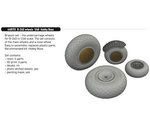 Eduard Brassin ED6481113 Consolidated B-24D Liberator wheels 1:48