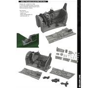 Eduard Brassin ED6481124 1:48 P-40E Warhawk Cockpit Late Seat 3D-Print