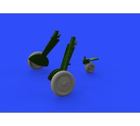 Eduard Brassin ED648400 1:48 Messerschmitt Bf-109G-6 wheels with Wtd tyre effect