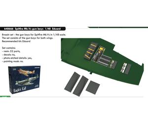 Eduard Brassin ED648666 1:48 Supermarine Spitfire Mk.Vc gun bays