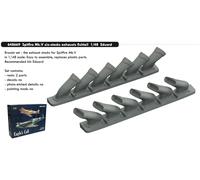 Eduard Brassin ED648669 1:48 Spitfire Mk.V six-stacks exhausts fishtail