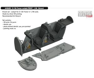 Eduard Brassin ED648680 1:48 Zlin Z-126 Trener cockpit