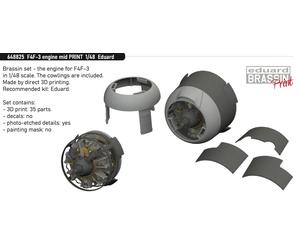 Eduard Brassin ED648825 1:48 Grumman F4F-3 Wildcat engine mid