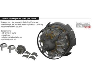 Eduard Brassin ED648826 1:48 Grumman F4F-3 Wildcat engine late