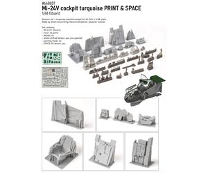Eduard Brassin ED648857 1:48 Mil Mi-24V cockpit turquoise