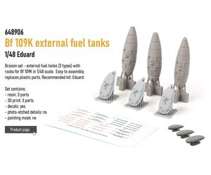 Eduard Brassin ED648906 1:48 Messerschmitt Bf-109K-4 external fuel tanks x3 type