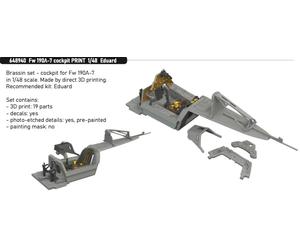 Eduard Brassin ED648940 1:48 Focke-Wulf Fw-190A-7 cockpit