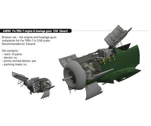 Eduard Brassin ED648941 1:48 Focke-Wulf Fw-190A-7 engine & fuselage guns