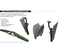 Eduard Brassin ED648994 P-51B/C Mustang Bronze Undercarriage Legs 1:48