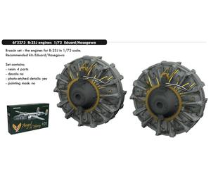 Eduard Brassin ED672275 1:72 North-American B-25J Mitchell engines
