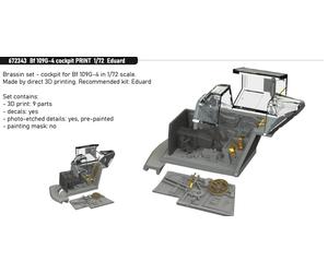 Eduard Brassin ED672343 1:72 Messerschmitt Bf-109G-4 cockpit