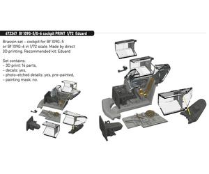 Eduard Brassin ED672347 1:72 Messerschmitt Bf-109G-5/G-6 cockpit