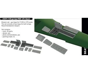 Eduard Brassin ED672379 1:72 North-American P-51D Mustang gun bays