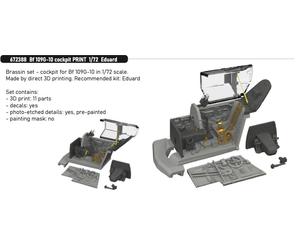 Eduard Brassin ED672388 1:72 Messerschmitt Bf-109G-10 cockpit