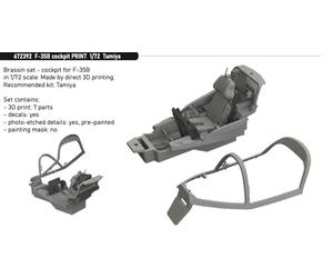 Eduard Brassin ED672392 1:72 Lockheed-Martin F-35B Lightning cockpit