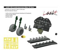 Eduard Curtiss P-40E Warhawk w/Rounded Exhaust LooKplus 1:48 Upgrades 644298
