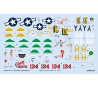 Eduard EDUD48103 1/48 Lockheed P-38J Lightning Pacific Lightning Decal (for Tamiya) Plastic Model Decal