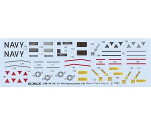 Eduard D48104 1:48 Grumman F-14A Tomcat Desert Storm