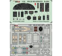 Eduard ED3DL32003 1:32 B-25H Mitchell SPACE 3D Decal & PE Set