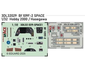 Eduard ED3DL32029 1:32 Messerschmitt Bf-109F-2 SPACE