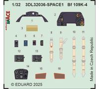 Eduard ED3DL32036 1:32 Messerschmitt Bf-109K-4 SPACE set