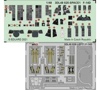 Eduard ED3DL48025 1:48 Grumman F-14D Tomcat SPACE
