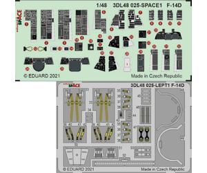 Eduard ED3DL48025 1:48 Grumman F-14D Tomcat SPACE