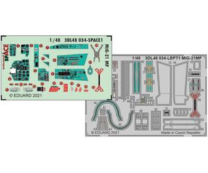 Eduard ED3DL48034 1:48 Mikoyan MiG-21MF SPACE