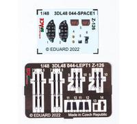 Eduard ED3DL48044 1:48 Zlin Z-126 SPACE 3d instruments and etched set belts