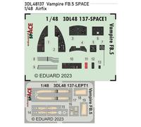 Eduard ED3DL48137 1:48 de Havilland Vampire FB.5 SPACE