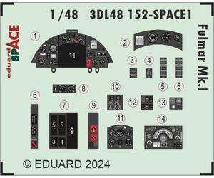 Eduard ED3DL48152 1:48 Fairey Fulmar Mk.I