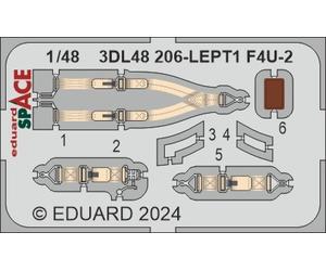 Eduard ED3DL48206 1:48 Vought F4U-2 Corsair SPACE