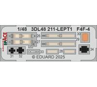 Eduard ED3DL48211 1:48 Grumman F4F-4 Wildcat SPACE set